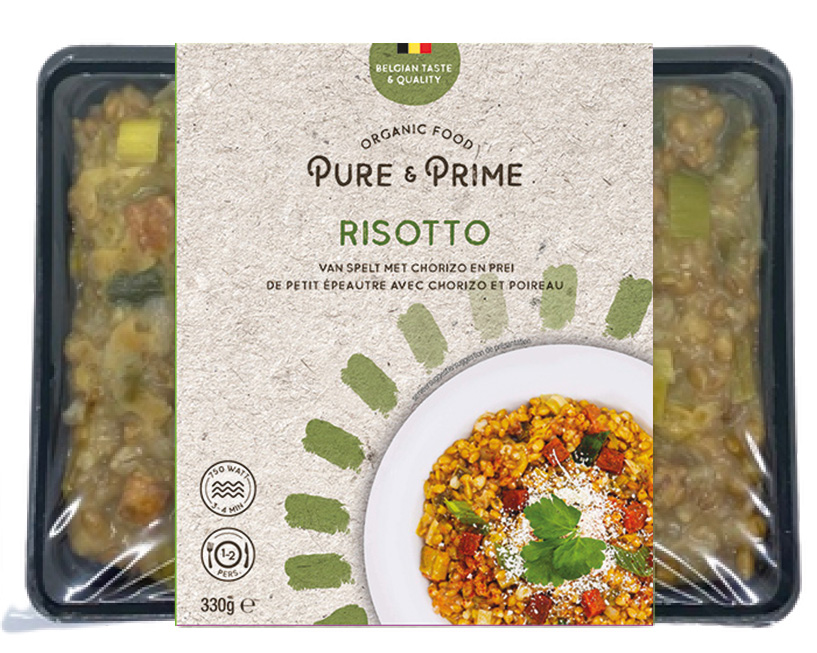 Pure & Prime Risotto petit épeautre - chorizo - poireaux bio 330g